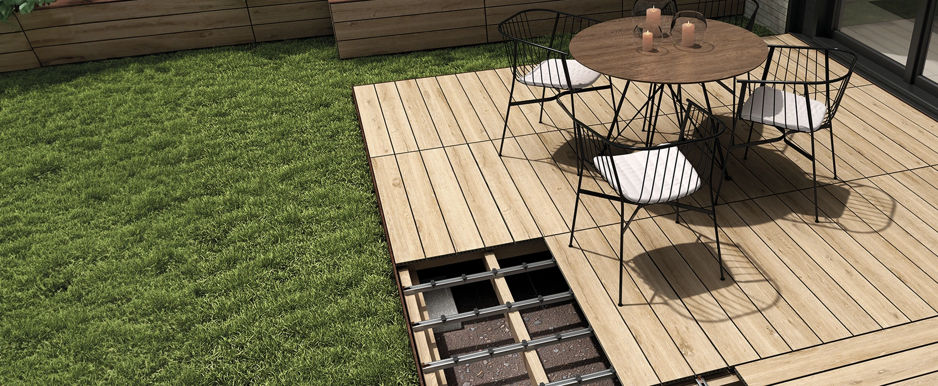 Flat roof edge trim work