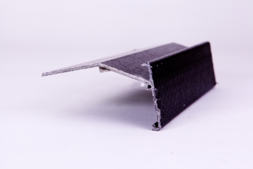 Glasstrim Type 3 Black 2.5 Mtrs GRP Roof Edge Trim